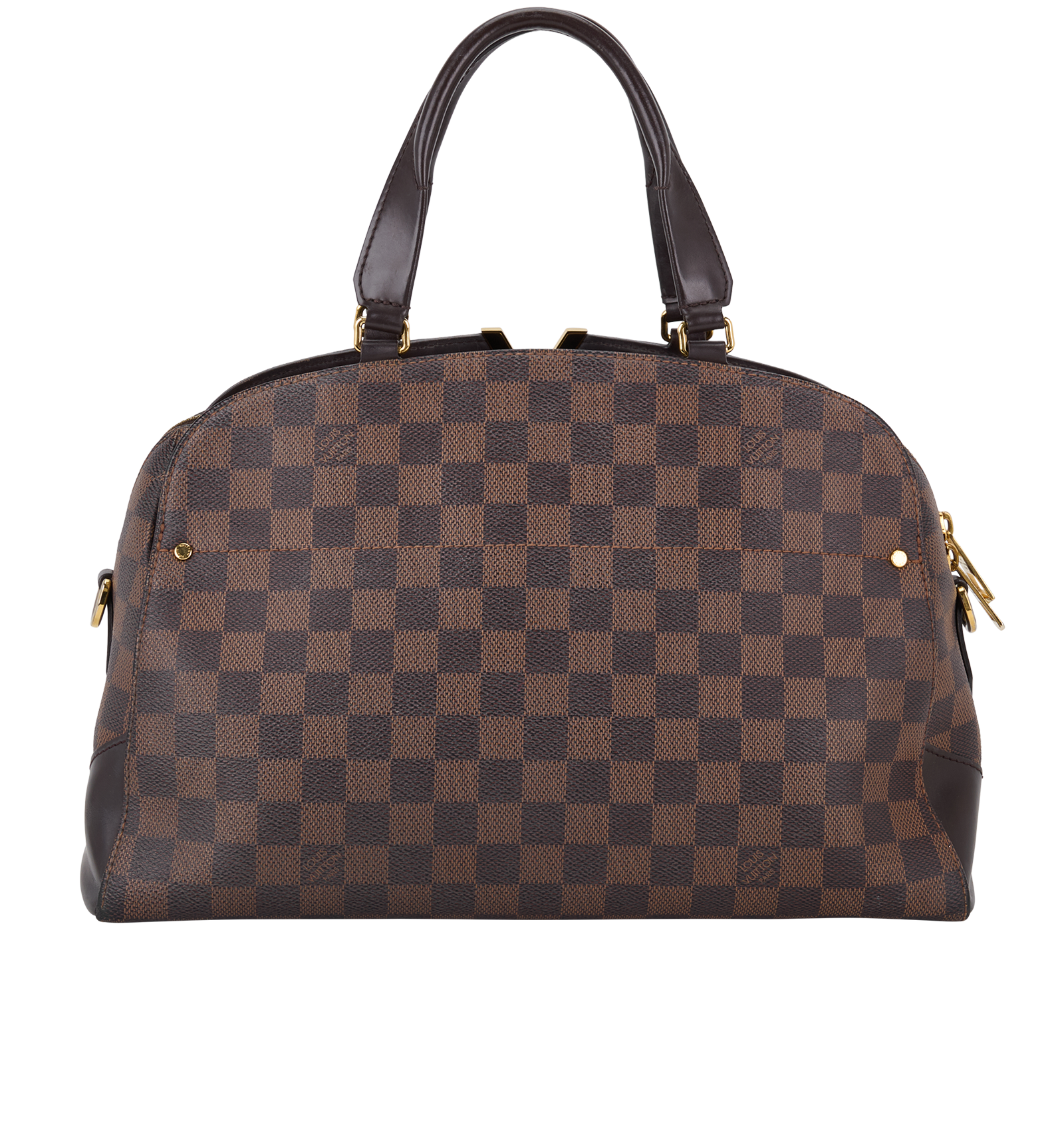 Kensington Bowling Bag, &pound;850, Handbags, Brown, Canvas, Back view